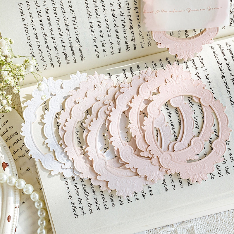 Embossed Die-cut Hollow Border Cardstock Scrapbook Paper b2