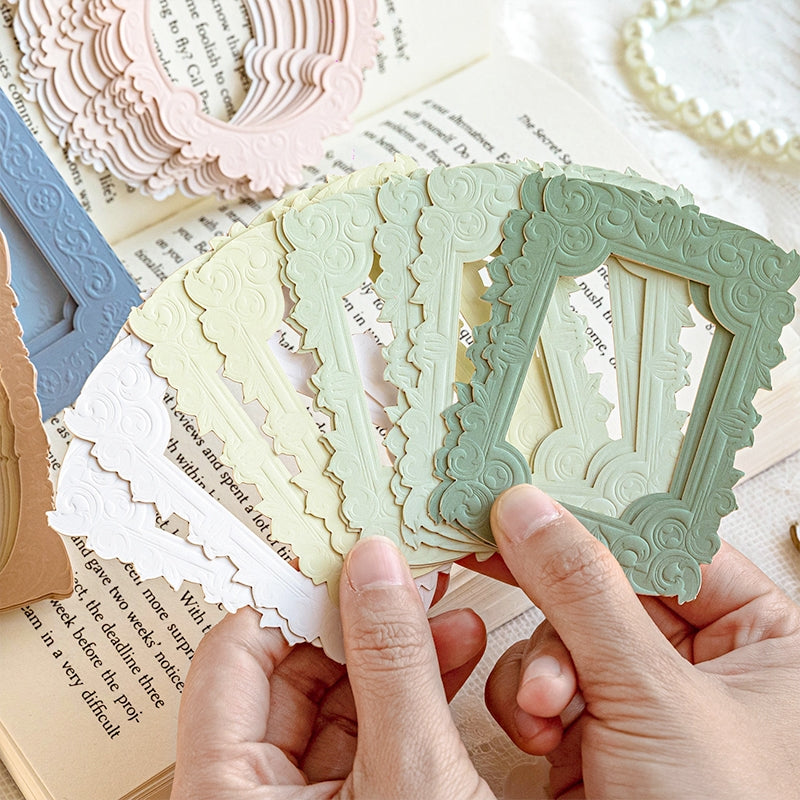Embossed Die-cut Hollow Border Cardstock Scrapbook Paper b5