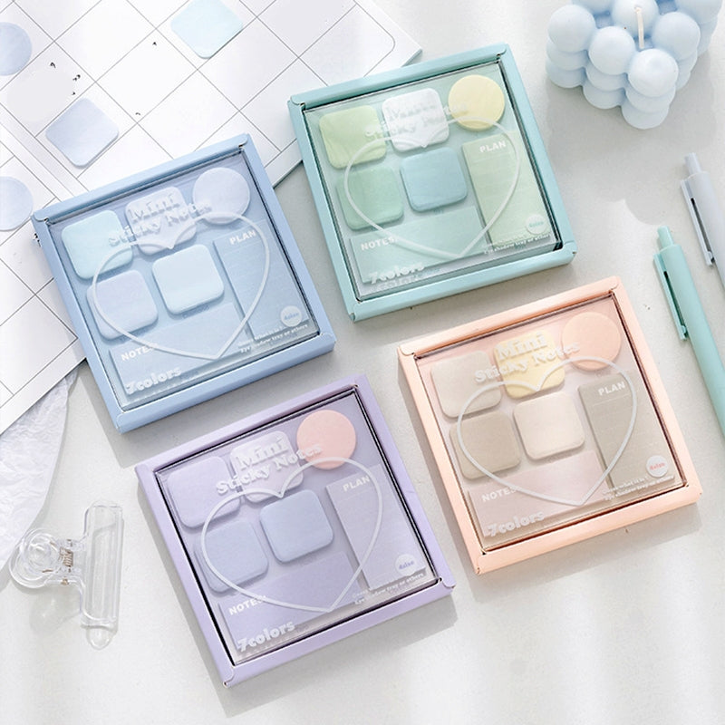 Faint Secret 7-Color Mini Sticky Notes Set a