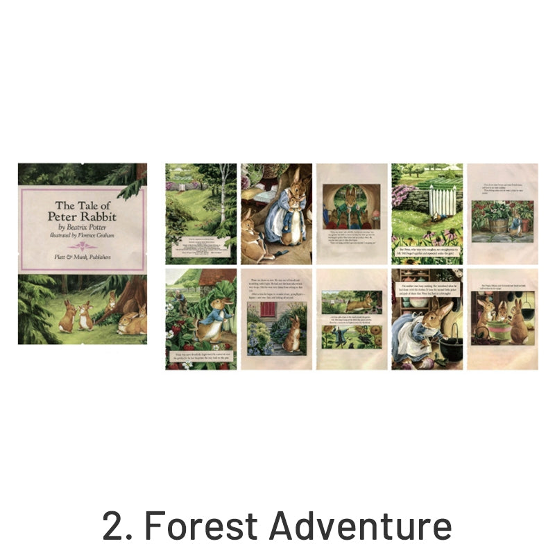 Fairy Tale World Antique Picture Book Page Scrapbook Paper sku-2