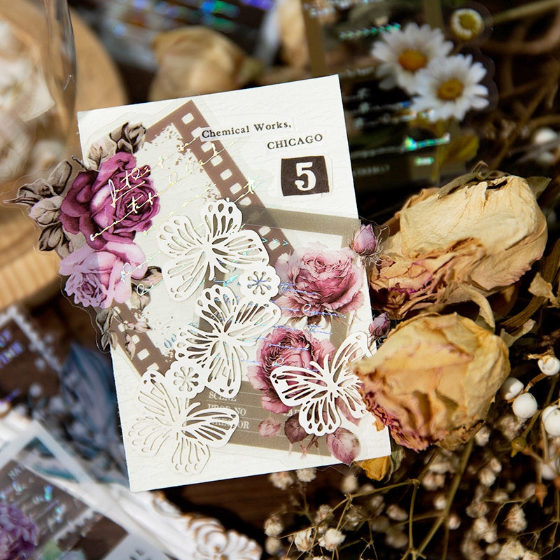 Film and Flower PET Stickers b7