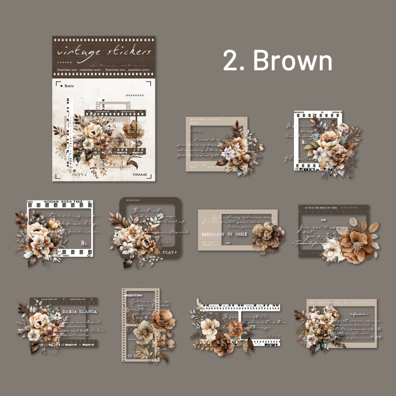 Film and Flower PET Stickers sku-2
