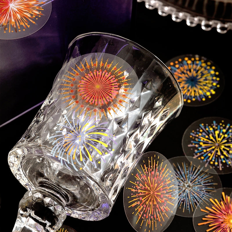 Fireworks Hot Stamping PET Stickers b2