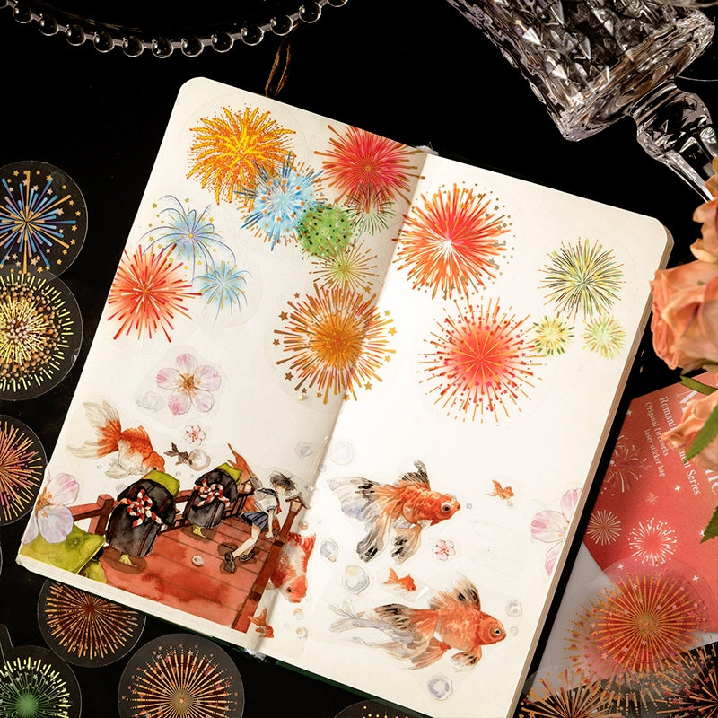 Fireworks Hot Stamping PET Stickers b7