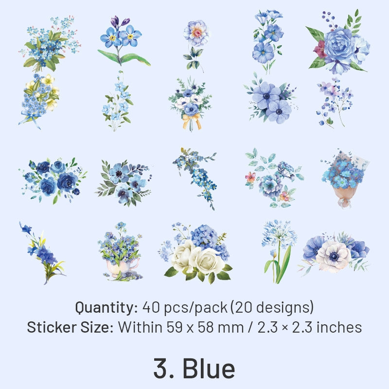 Flower PET Decorative Stickers sku-3
