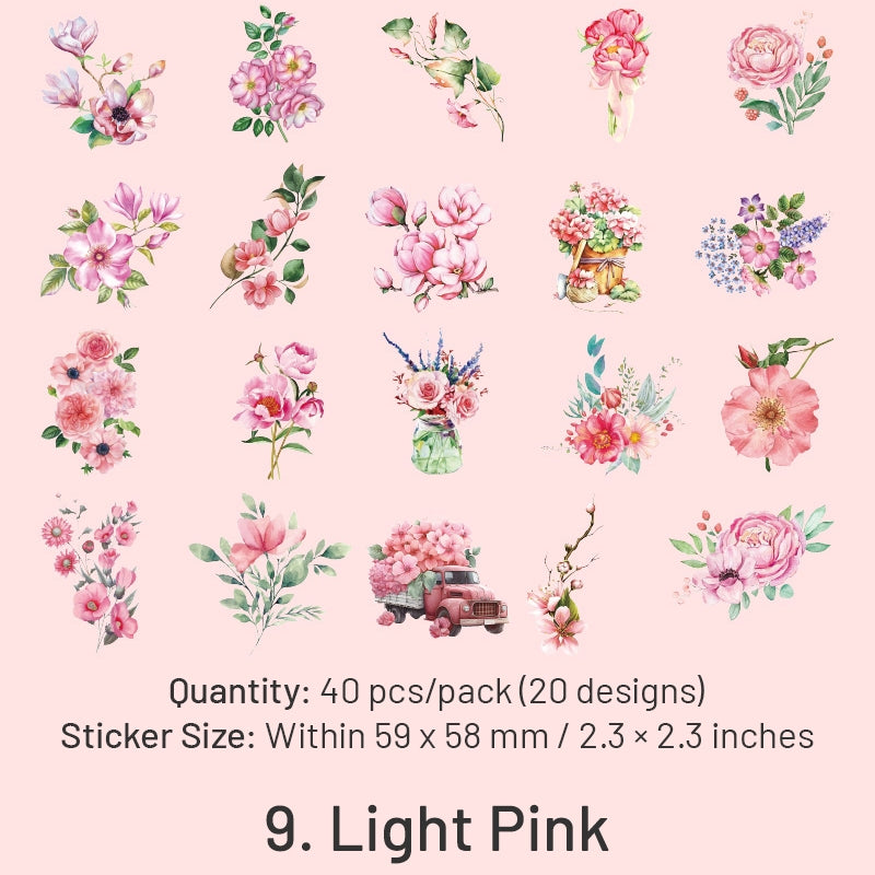 Flower PET Decorative Stickers sku-9