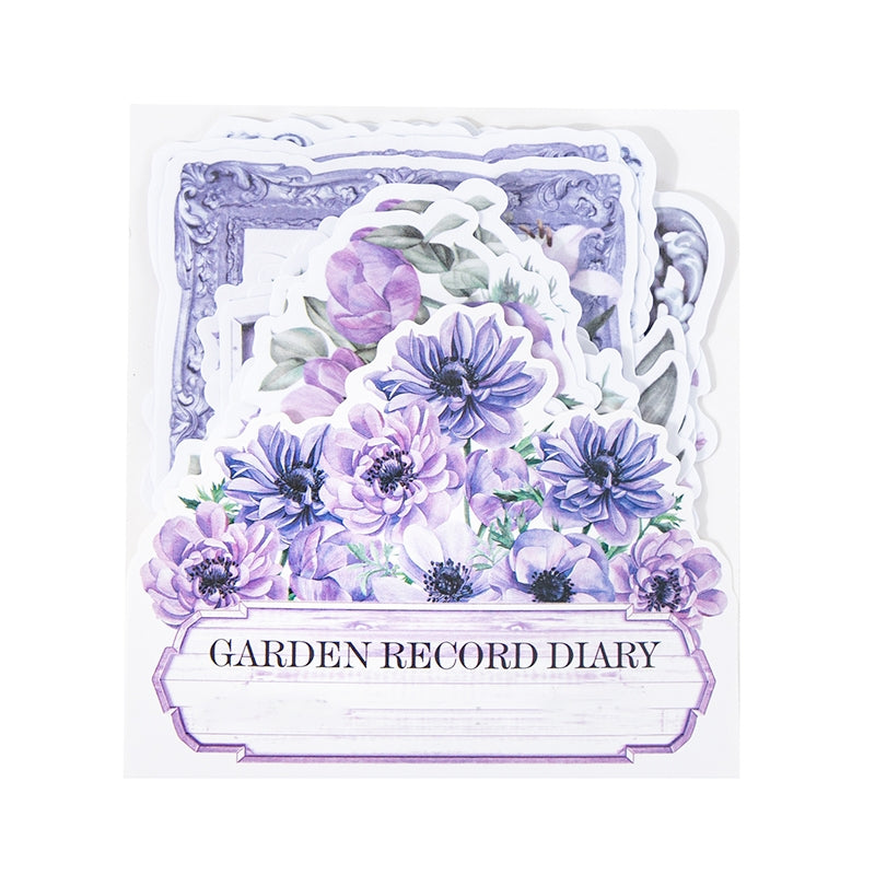 Flower Washi Stickers - Frame, Seal, Label b7