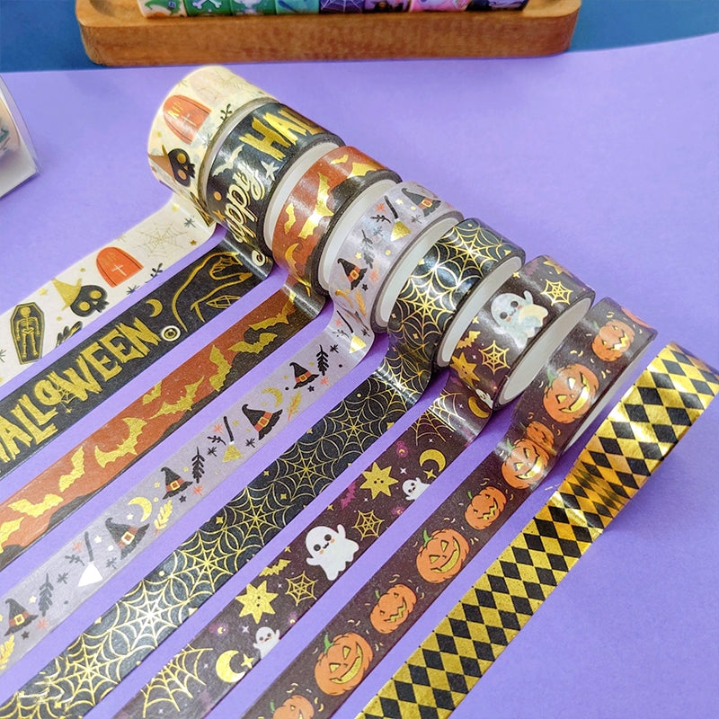 Foil-Stamped Halloween Washi Tape Set b