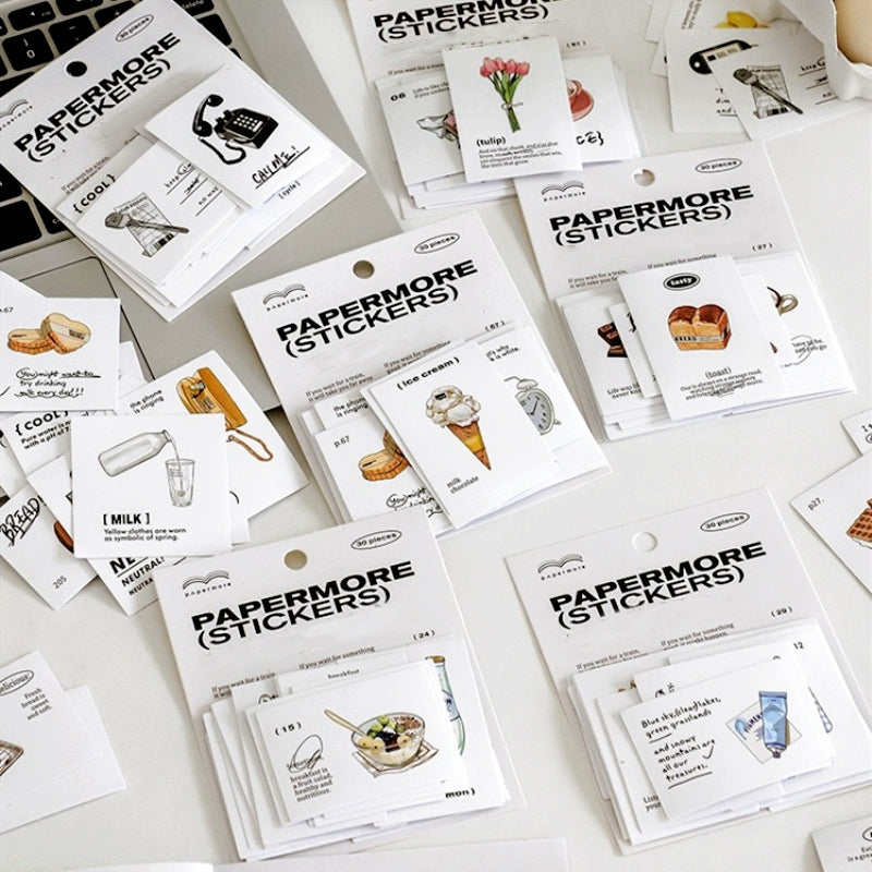 Food Stickers - Bread, Cookies, Biscuits, Cheese, Food, Drinks a