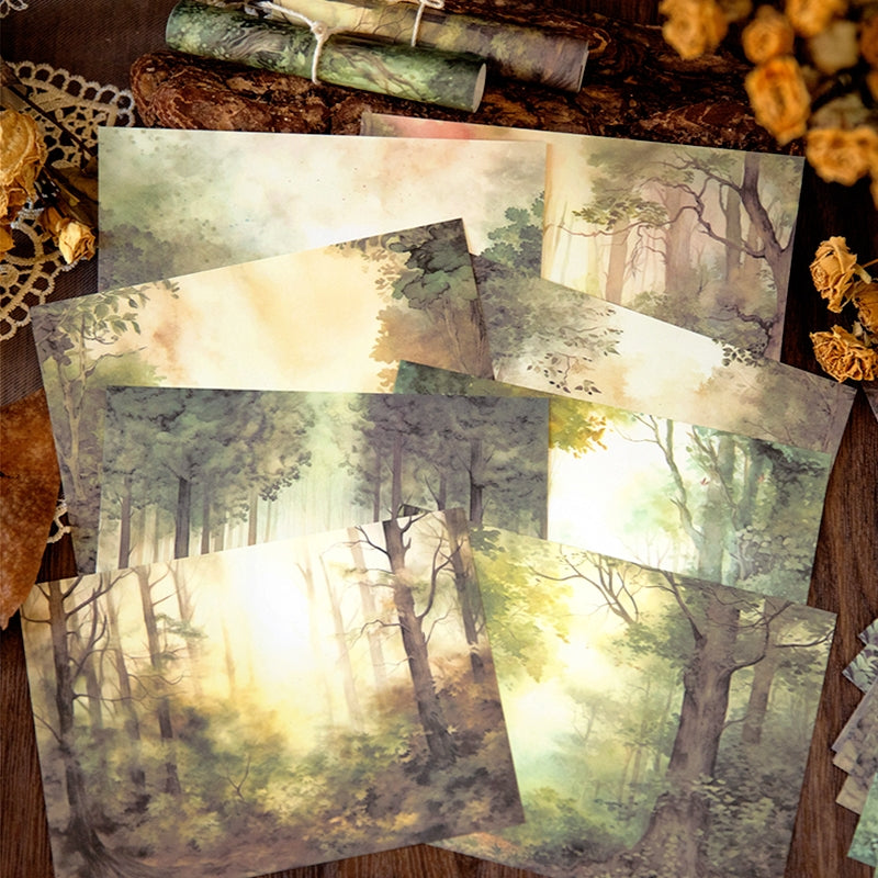 Forest Fairy Tale Background Scrapbook Paper b3
