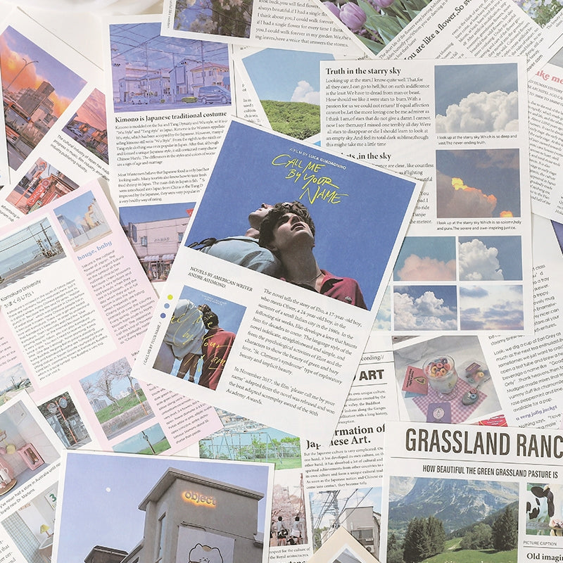 Freeze the Moment Series Retro Newspaper Decorative Paper a