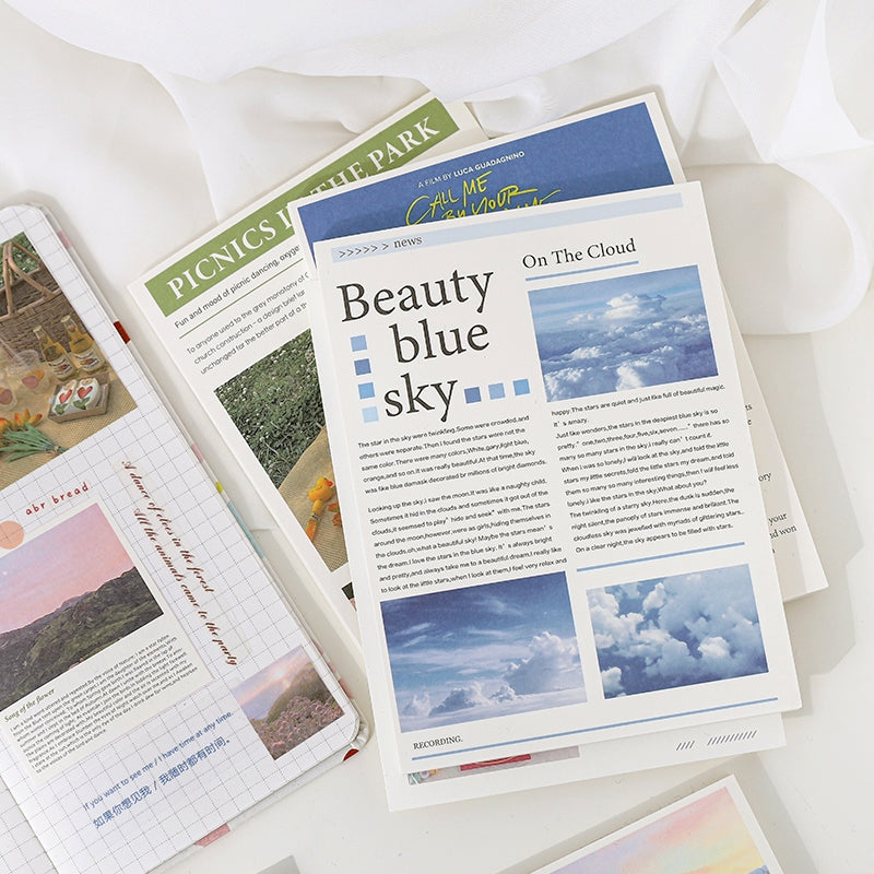 Freeze the Moment Series Retro Newspaper Decorative Paper b3