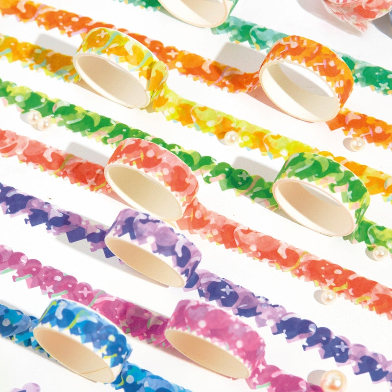 Fruit Sweets Series Heartshape Rolled Washi Stickers b