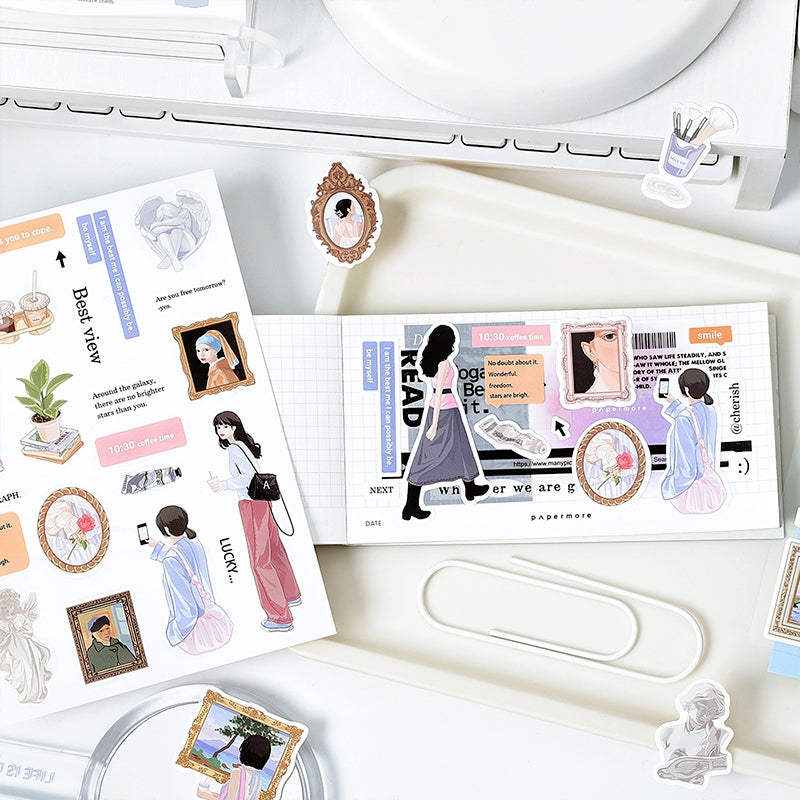 Girl Life Stickers - Characters, Travel b
