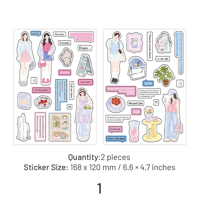 Girl Life Stickers - Characters, Travel sku-1