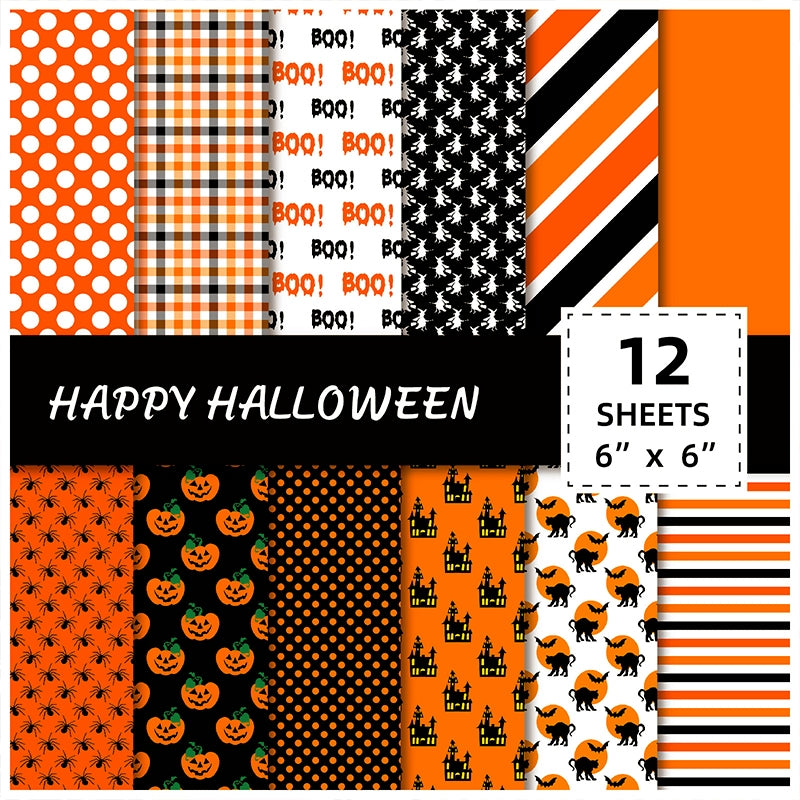 Halloween Basic Decorative Scrapbook Paper a