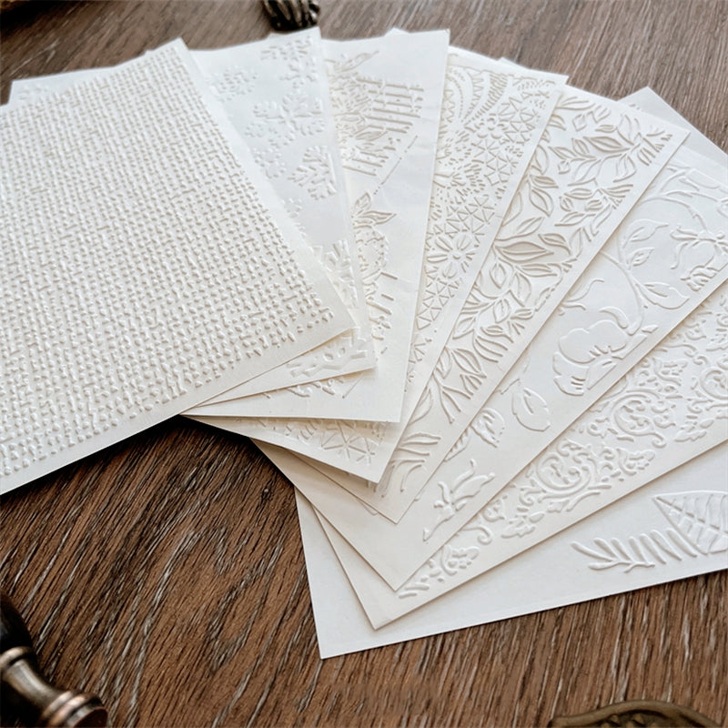 Handmade Artistic Premium Embossed Scrapbook Paper a2