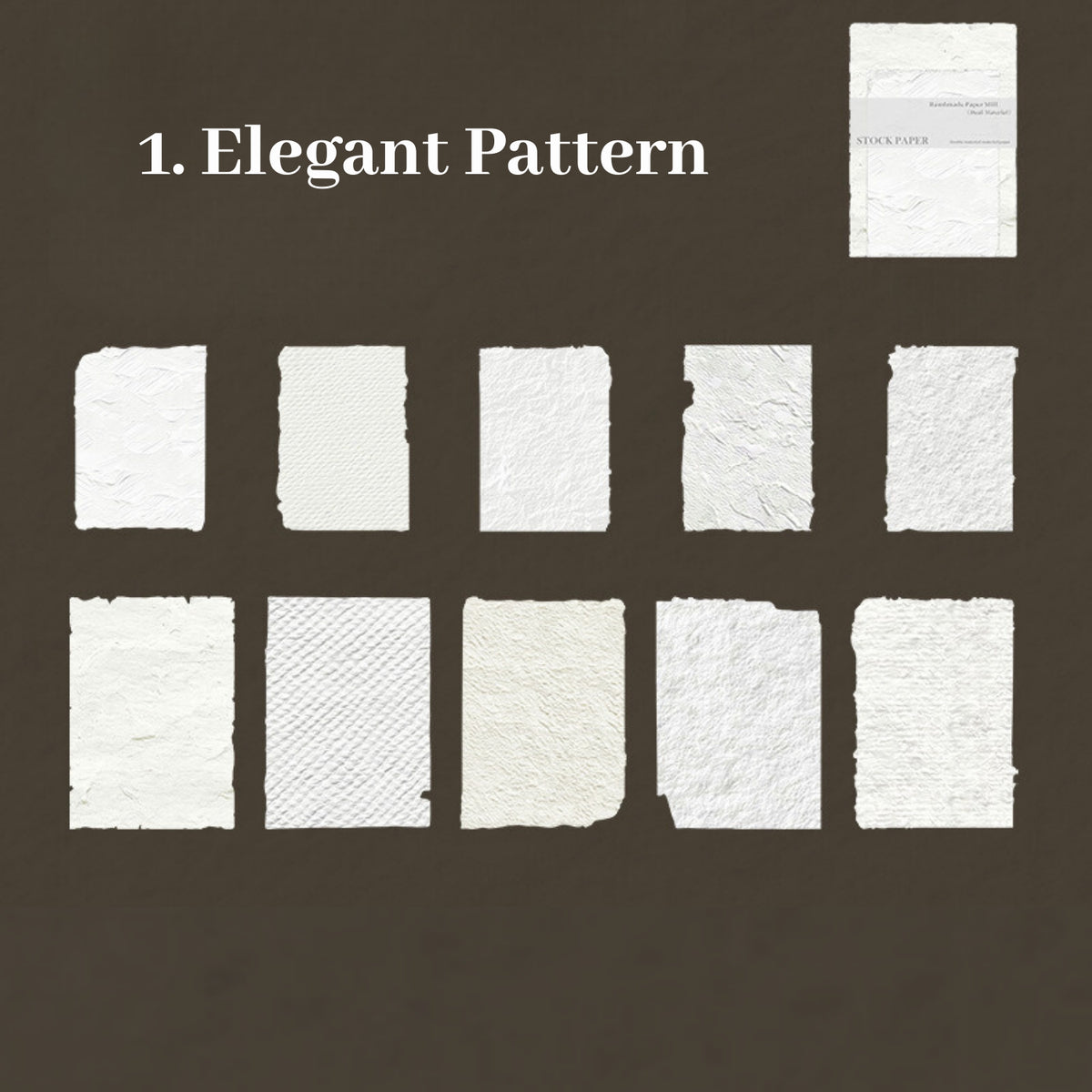 Handmade Paper Room Series Dual Material Paper 1