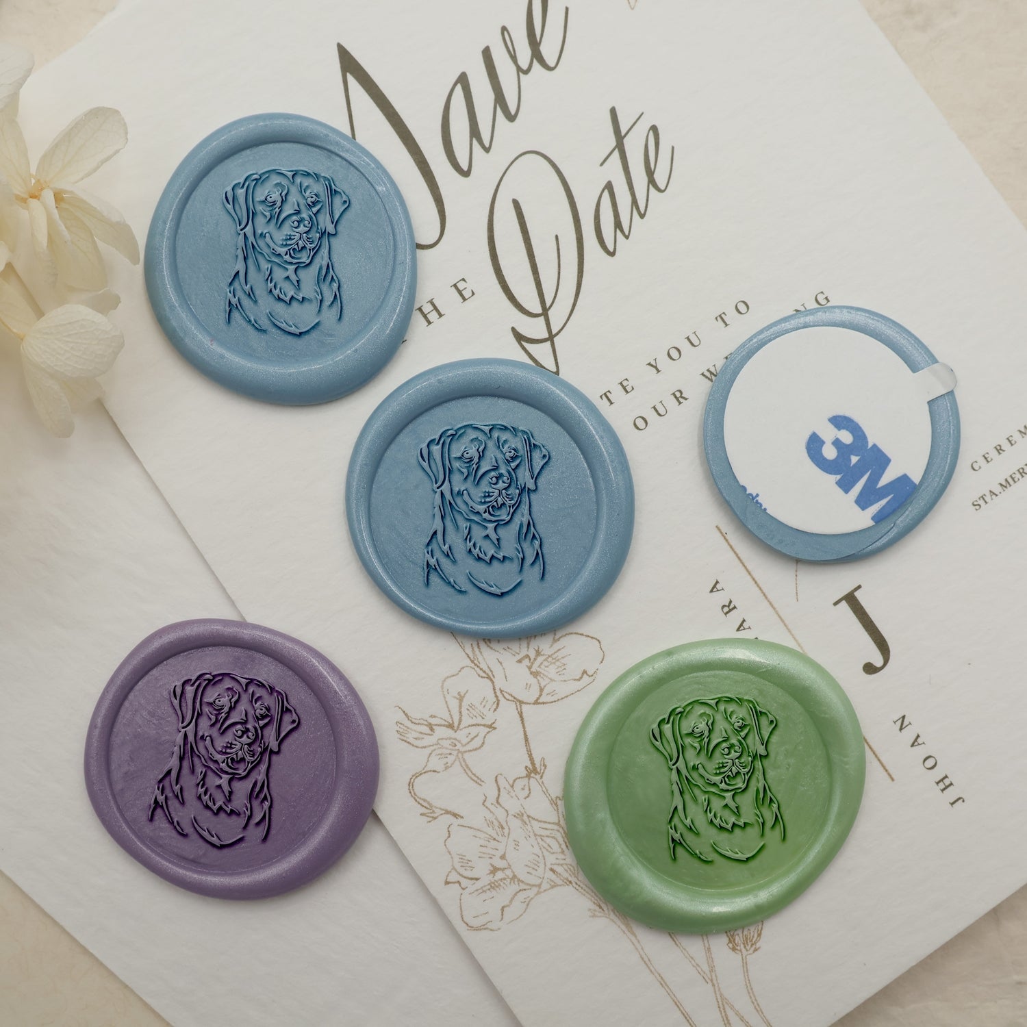 Labrador Retriever Dog Wax Seal Stamp - Stamprints3