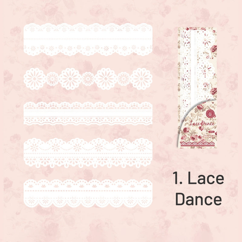 Long Holiday Series Hollow Lace Jornal Border Decorative Paper sku-1