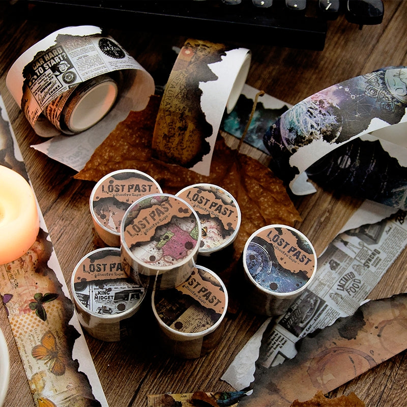 Lost Past Series Retro Burnt Edge Washi Tape a