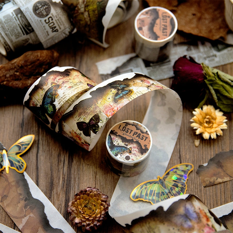 Lost Past Series Retro Burnt Edge Washi Tape b2