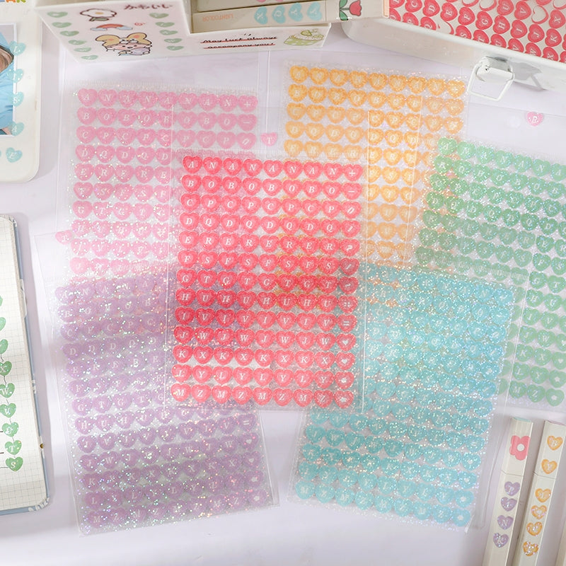 Love Symbol Holographic Vinyl Decorative Stickers a