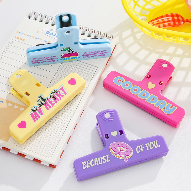 Macaron-Colored Bill Clips a
