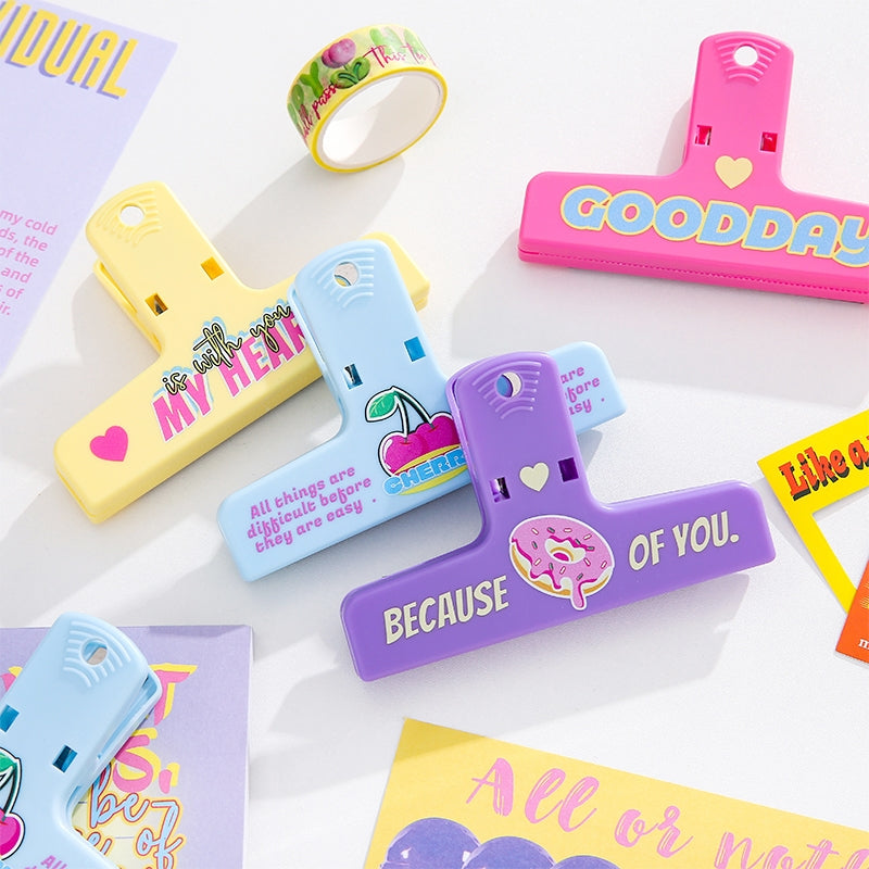 Macaron-Colored Bill Clips b7