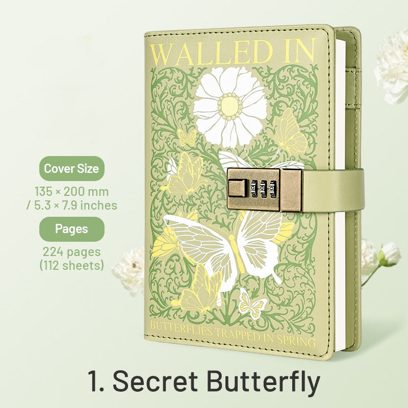 Monet's Garden Retro Password Combination Notebook sku-1