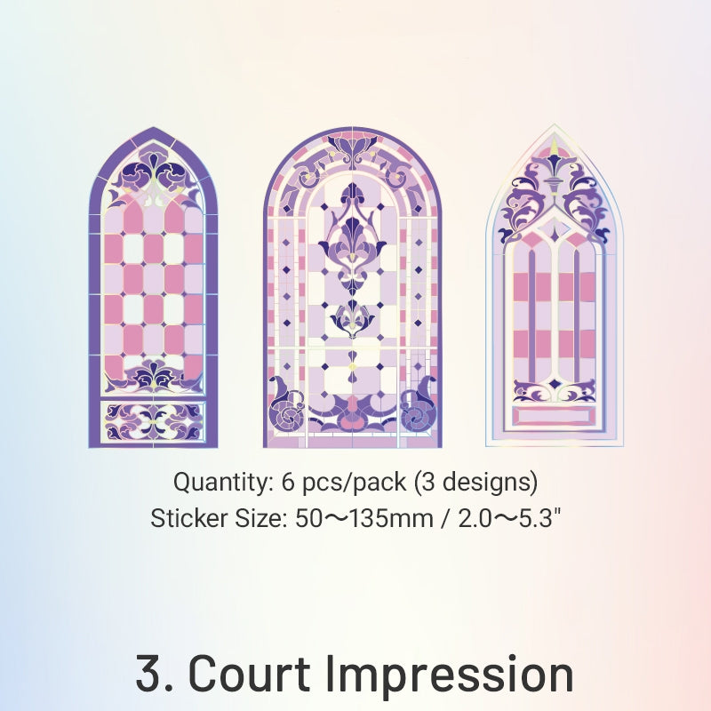 Moonlight Crystal Window DIY Collage Card PET Stickers sku-3