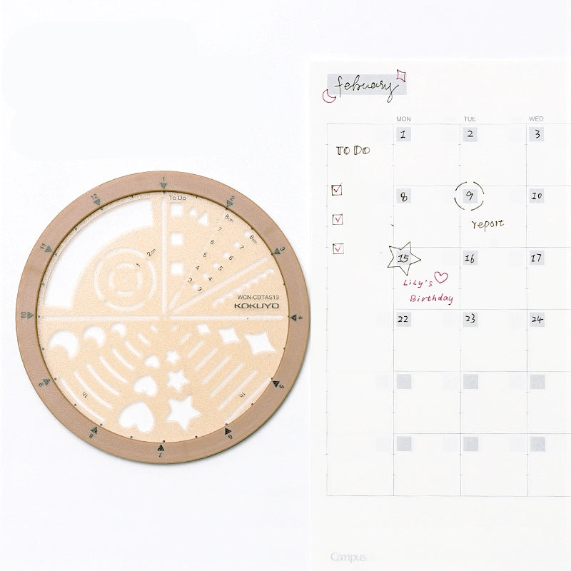 Multifunctional Rotating Template Ruler Rotatable Drawing Ruler b2