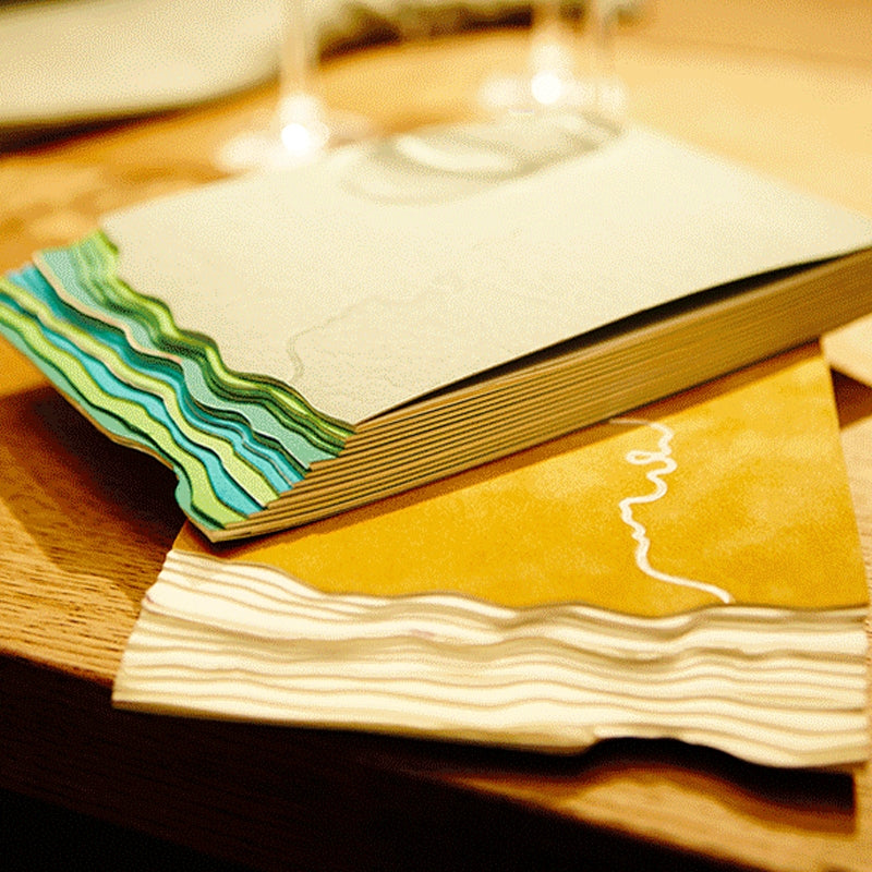 Nature Story Series Velvet Marble Paper Cover Journal Notebook a