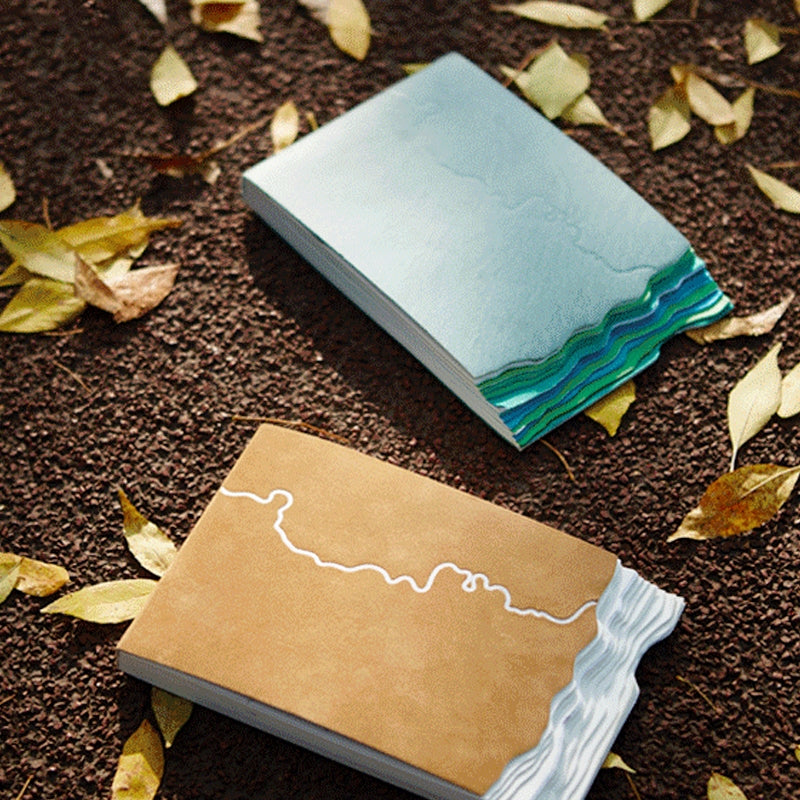 Nature Story Series Velvet Marble Paper Cover Journal Notebook a2
