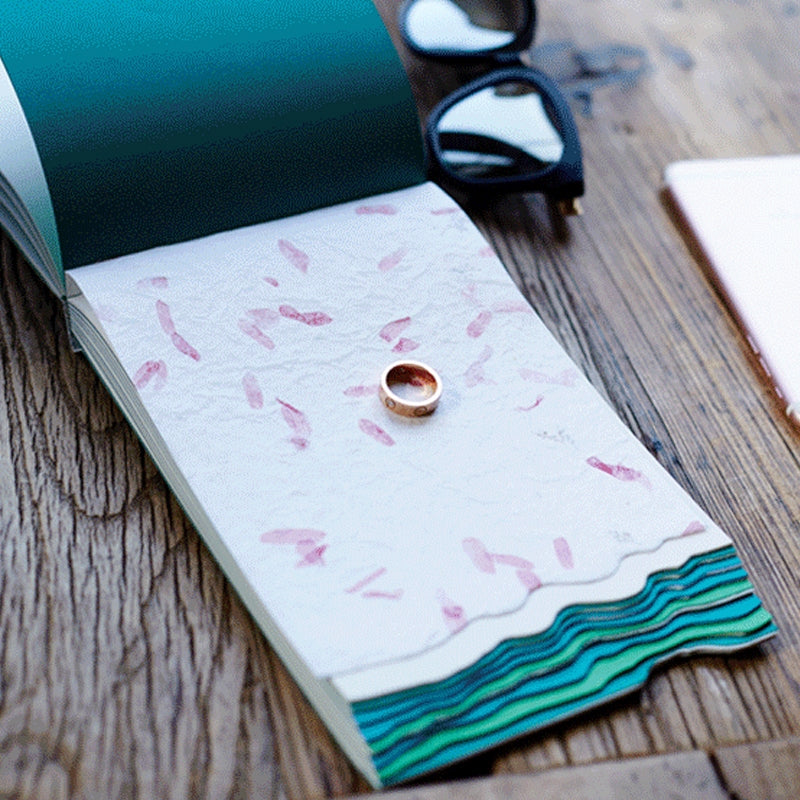 Nature Story Series Velvet Marble Paper Cover Journal Notebook b2