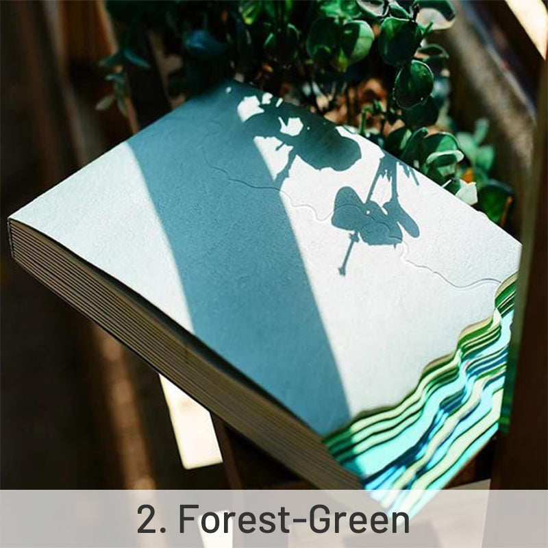 Nature Story Series Velvet Marble Paper Cover Journal Notebook sku-2