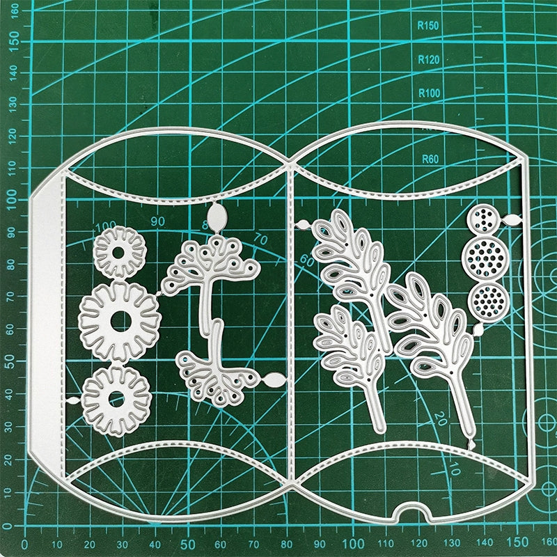 Nature-Themed Greeting Card Carbon Steel Crafting Dies c
