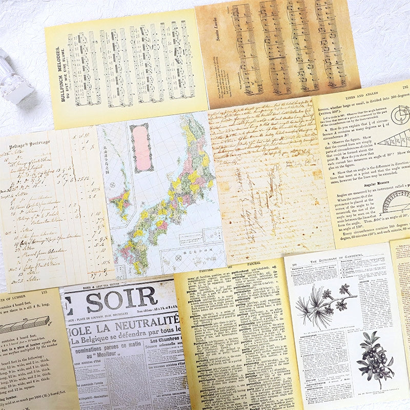 Newspaper Book Collage Decorative Material Paper c