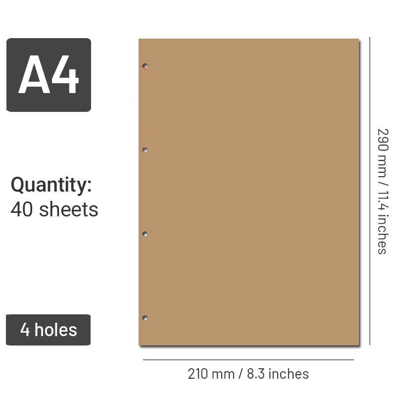 Notebook Blank Replacement Refills - A4, A5, B5, A6, A7 SKU-5