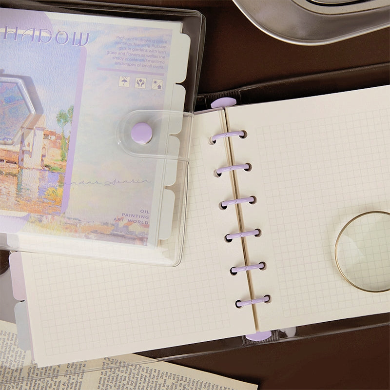 Oil Painting Art World Series Vinyl Square Journal Notebook b2
