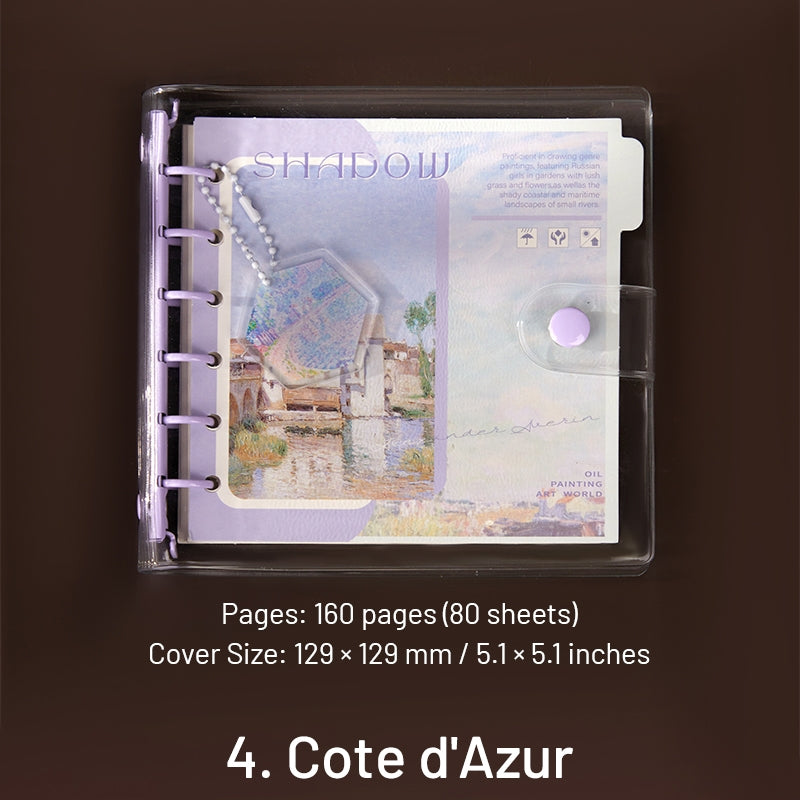 Oil Painting Art World Series Vinyl Square Journal Notebook sku-4