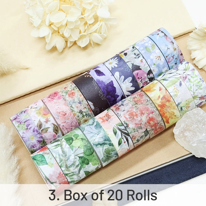 Pastoral Flower Washi Tape Set sku-3