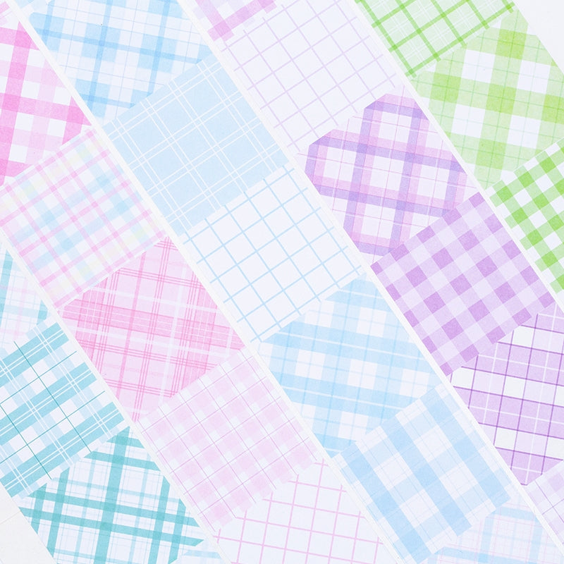 Plaid Style Simple Writable Tape b7