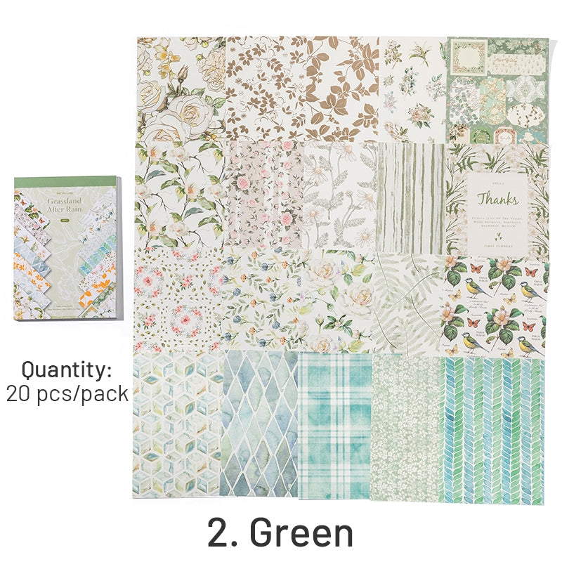 Plant and Flower Hot Stamping Gold Sticker Book sku-2