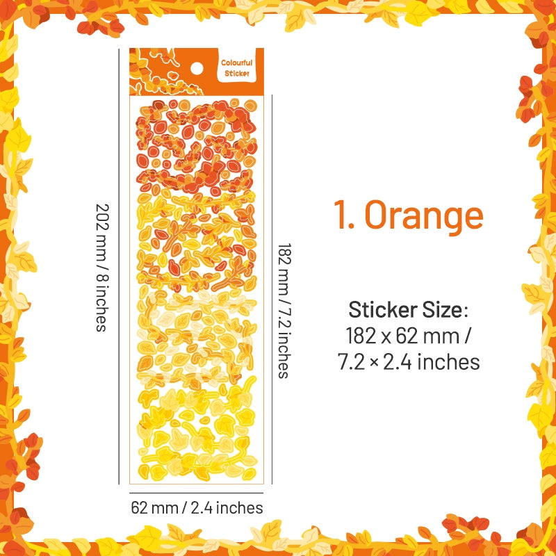 Plant Branch and Leaf  Holographic Vinyl Stickers sku-1