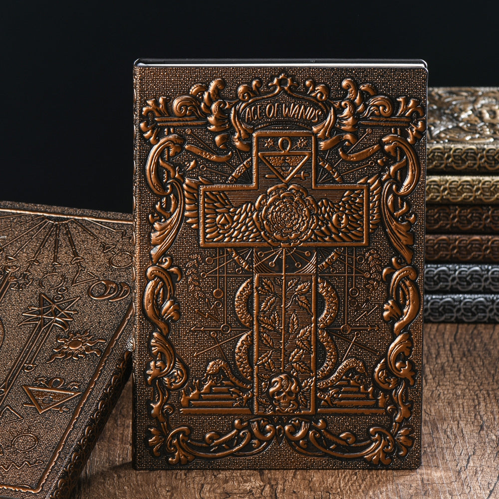 PU Vintage Tarot Relief Notebook