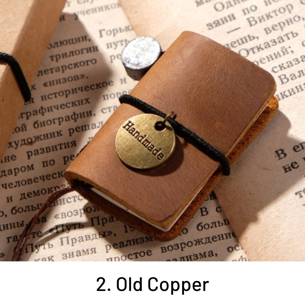 Retro Mini Leather Notebook Pocket Diary NO. 1 (2)