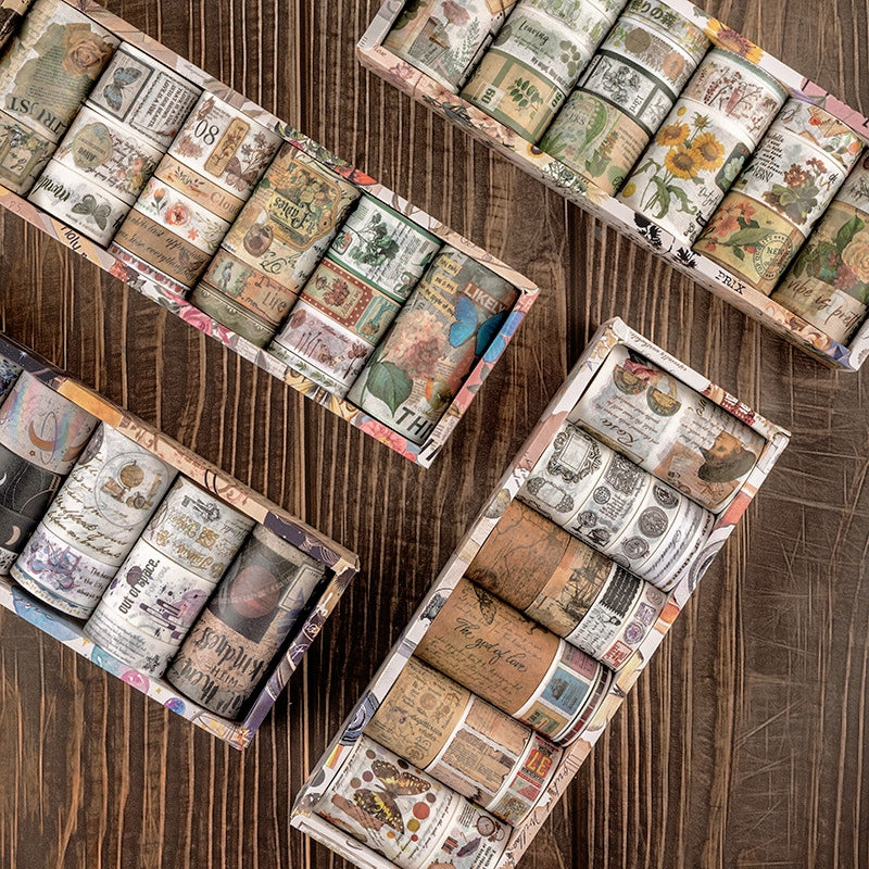 Retro Thinking Series Adhesive Washi Tape Set a