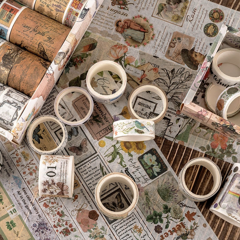 Retro Thinking Series Adhesive Washi Tape Set b2