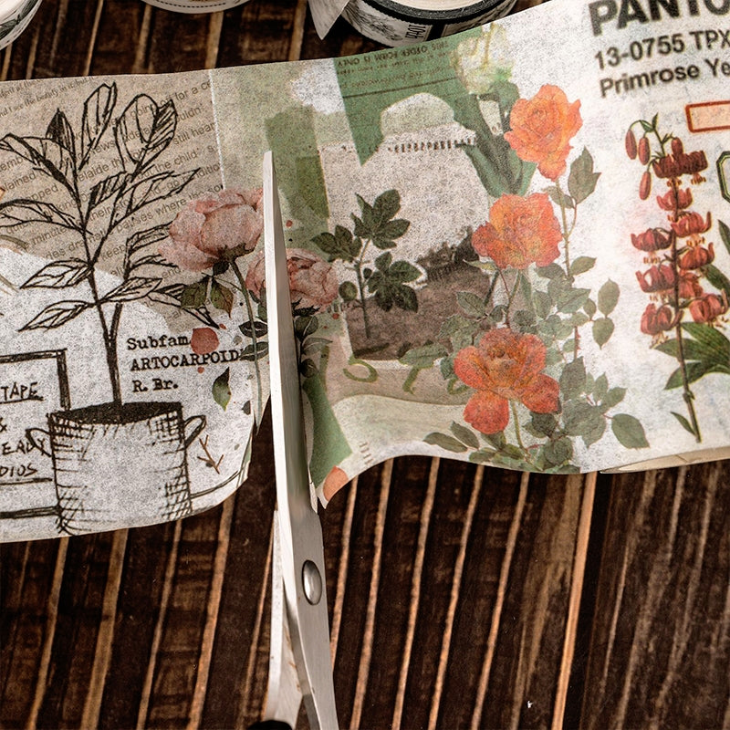 Retro Thinking Series Adhesive Washi Tape Set c
